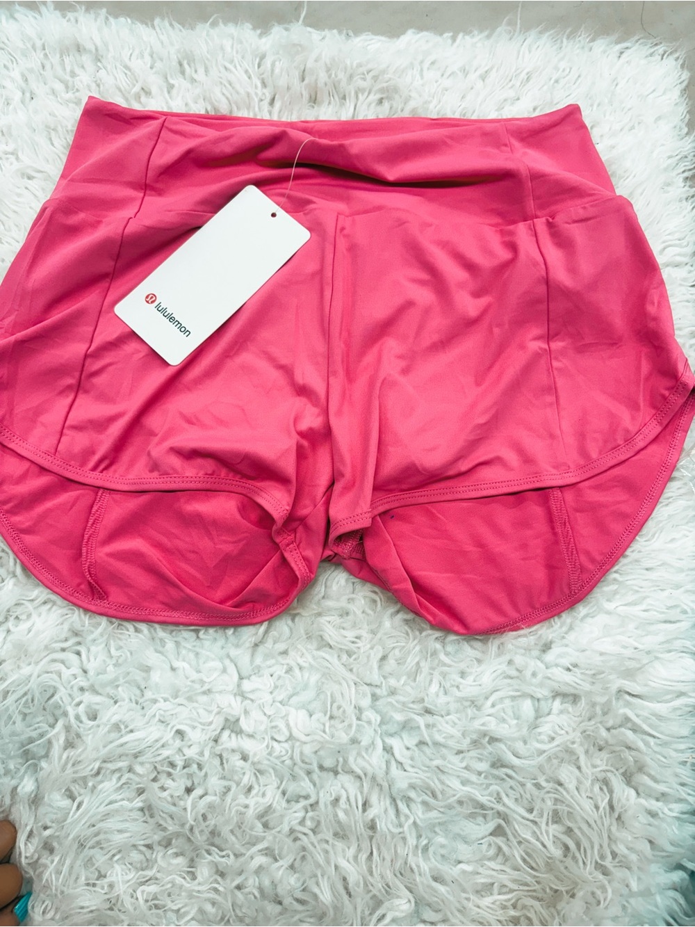 lululemon athletica Hot Pink Athletic Shorts with Built-In Liner